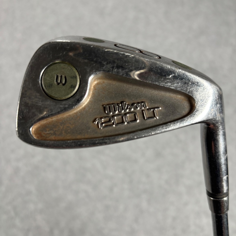 Wilson 1200‎ LT 8 Iron Mens Standard Silver Good Perimeter Weighted Steel Shaft